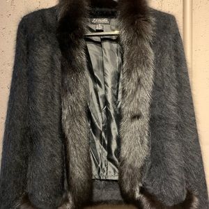 Venesha High Quality Angora And Fur Jacket